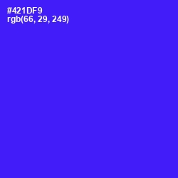 #421DF9 - Purple Heart Color Image