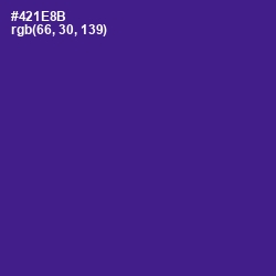 #421E8B - Pigment Indigo Color Image