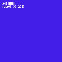 #421EE8 - Purple Heart Color Image