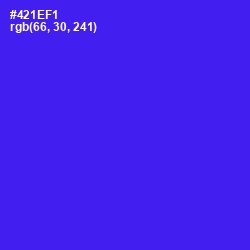 #421EF1 - Purple Heart Color Image