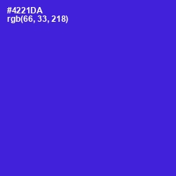 #4221DA - Purple Heart Color Image