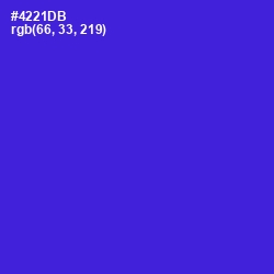 #4221DB - Purple Heart Color Image
