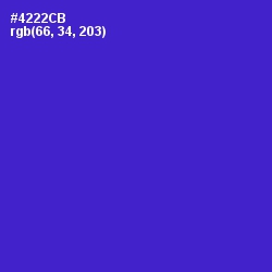 #4222CB - Purple Heart Color Image