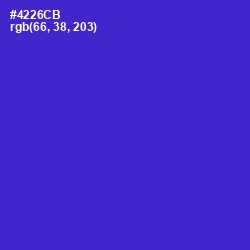 #4226CB - Purple Heart Color Image