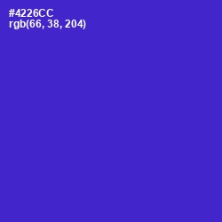 #4226CC - Purple Heart Color Image