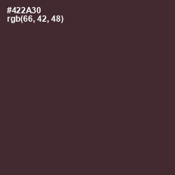 #422A30 - Woody Brown Color Image