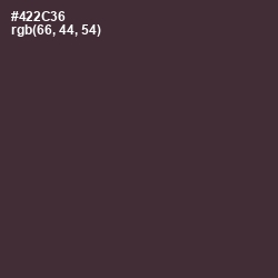#422C36 - Woody Brown Color Image