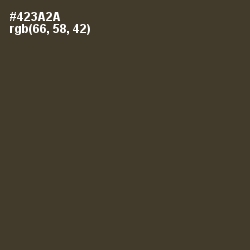 #423A2A - Lisbon Brown Color Image