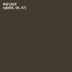 #423A2F - Lisbon Brown Color Image