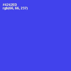 #4242ED - Royal Blue Color Image