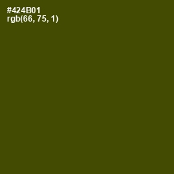 #424B01 - Bronze Olive Color Image