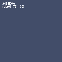 #424D6A - Mulled Wine Color Image