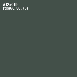 #425049 - Gray Asparagus Color Image