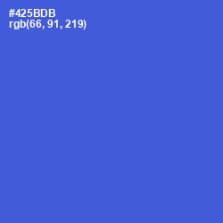 #425BDB - Royal Blue Color Image