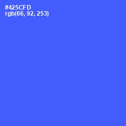 #425CFD - Royal Blue Color Image