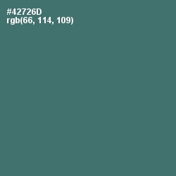 #42726D - Faded Jade Color Image