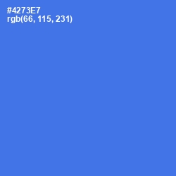 #4273E7 - Royal Blue Color Image