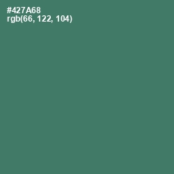 #427A68 - Faded Jade Color Image