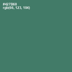 #427B68 - Faded Jade Color Image