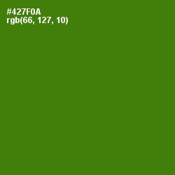 #427F0A - Green Leaf Color Image