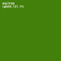 #427F0B - Green Leaf Color Image