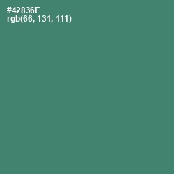 #42836F - Viridian Color Image