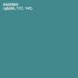 #42898D - Smalt Blue Color Image