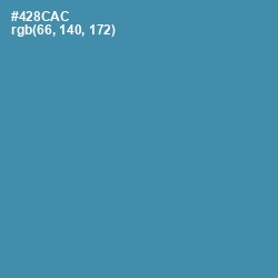 #428CAC - Steel Blue Color Image