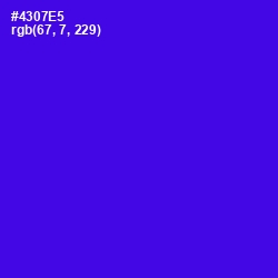 #4307E5 - Purple Heart Color Image