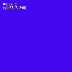 #4307F0 - Purple Heart Color Image