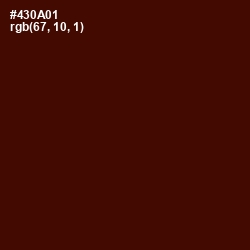 #430A01 - Burnt Maroon Color Image