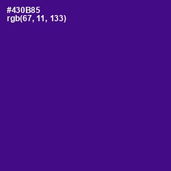 #430B85 - Pigment Indigo Color Image