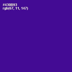 #430B93 - Pigment Indigo Color Image