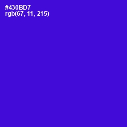 #430BD7 - Purple Heart Color Image