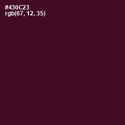 #430C23 - Barossa Color Image