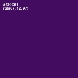 #430C61 - Scarlet Gum Color Image