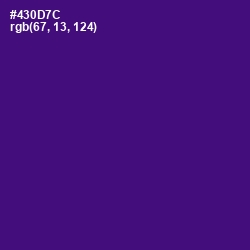 #430D7C - Honey Flower Color Image