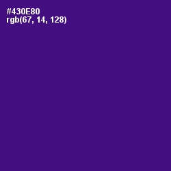 #430E80 - Pigment Indigo Color Image