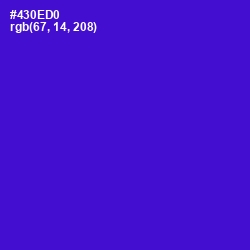 #430ED0 - Purple Heart Color Image