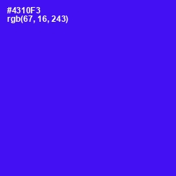 #4310F3 - Purple Heart Color Image