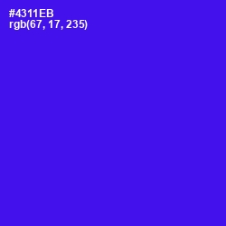 #4311EB - Purple Heart Color Image