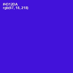 #4312DA - Purple Heart Color Image