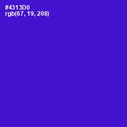 #4313D0 - Purple Heart Color Image