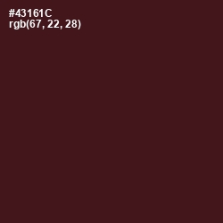 #43161C - Cocoa Bean Color Image