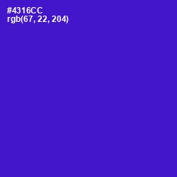 #4316CC - Purple Heart Color Image
