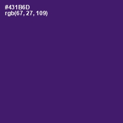 #431B6D - Scarlet Gum Color Image