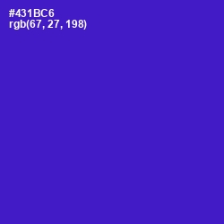 #431BC6 - Purple Heart Color Image