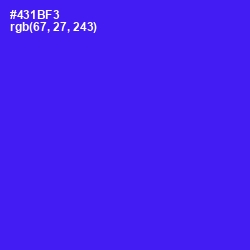 #431BF3 - Purple Heart Color Image