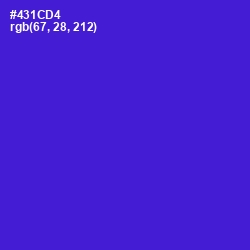 #431CD4 - Purple Heart Color Image