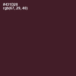 #431D28 - Wine Berry Color Image
